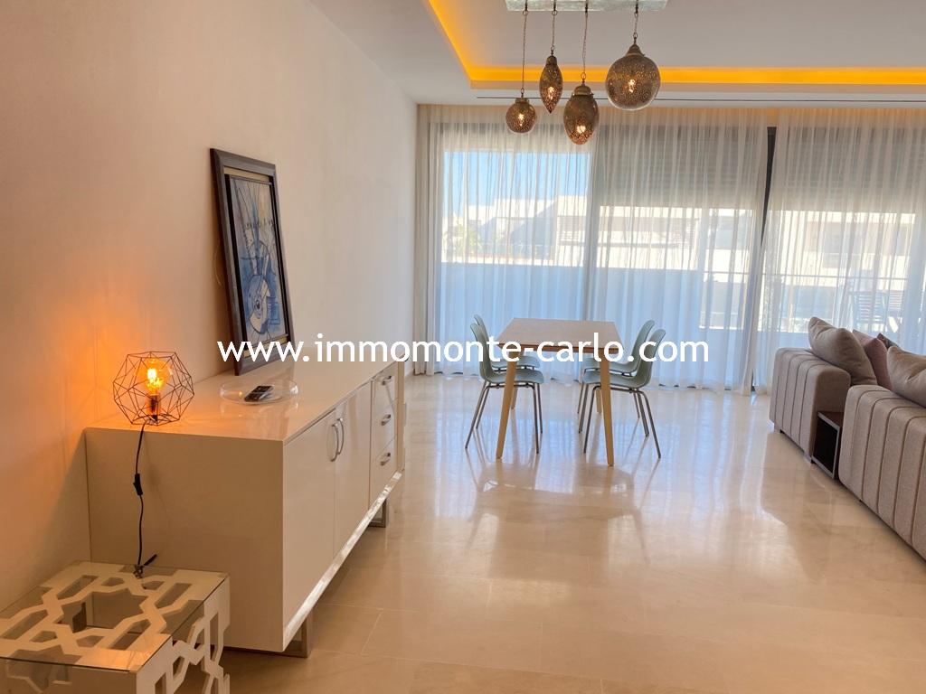 Location Appartement meublé avec grande terrasse à Rabat